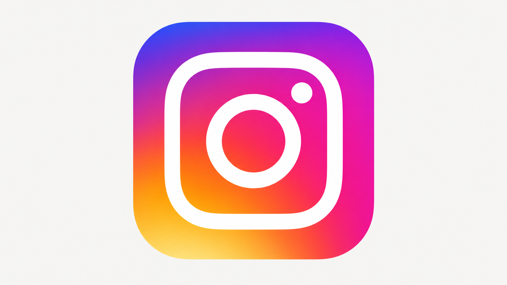 Logo do Instagram em destaque sobre fundo claro.